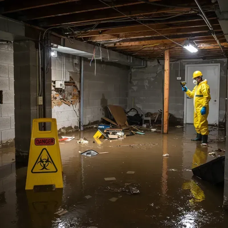 Flooded Basement Electrical Hazard in Dunnigan, CA Property